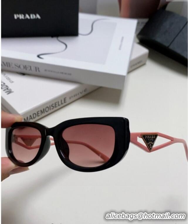 Well Crafted Prada Sunglasses PR102502 Black/Pink 2024