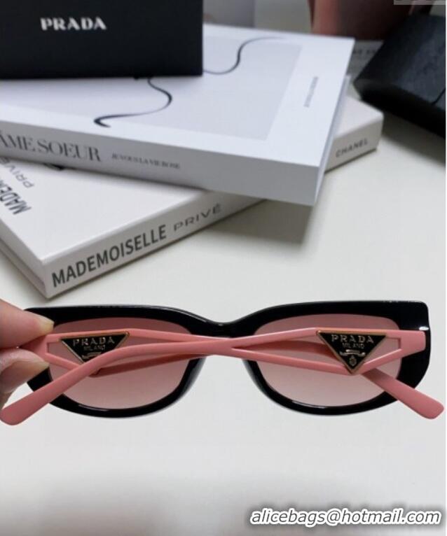 Well Crafted Prada Sunglasses PR102502 Black/Pink 2024