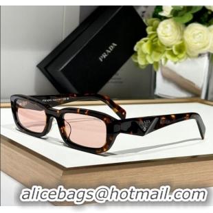 Luxury Classic Prada Sunglasses PRB06S Brown/Pink 2024