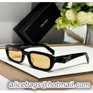 Wholesale Cheap Prada Sunglasses PRB06S Black/Yellow 2024