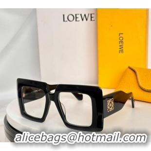 Good Taste Loewe Sqaure Sunglasses with Stripes LW40090 Black/Clear 2024