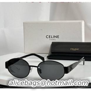 New Release Creation Celine Triomphe Sunglasses CL40235U 04 All Black 2025