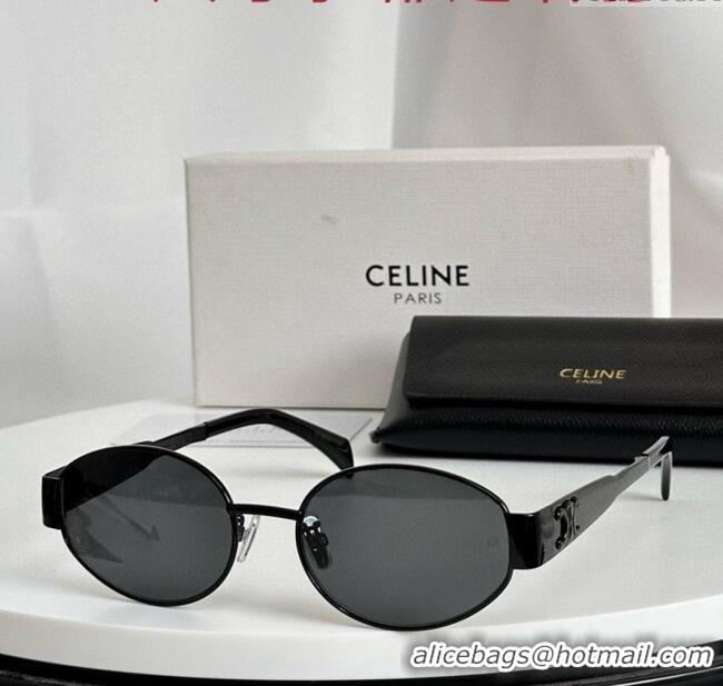 New Release Creation Celine Triomphe Sunglasses CL40235U 04 All Black 2025