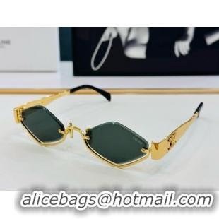 Best Price Celine Triomphe Sunglasses CL42117U 11 Black/Gold 2025