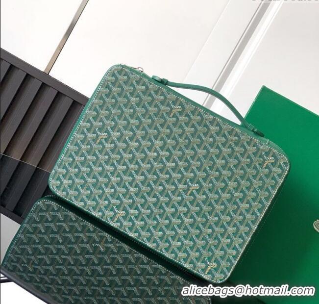 Modern Classic Goyard Compagnon Universel A4 Business Bag GY8065 Green 2025