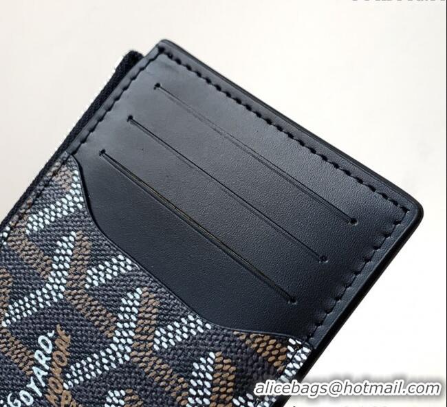 Market Sells Goyard Bourbon Zipped Card holders Wallet GY3321 Black 2025