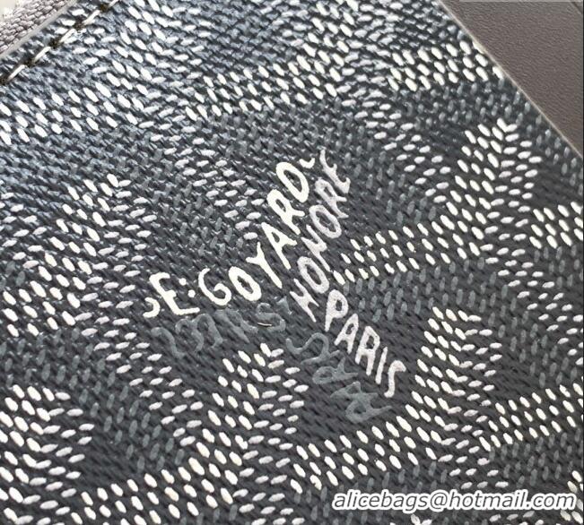 Buy Classic Goyard Bourbon Zipped Card holders Wallet GY3321 Grey 2025