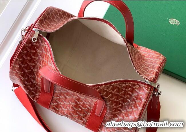 New Release Creation Goyard Barrel 40 Sports Bag GY020248 Red 2025