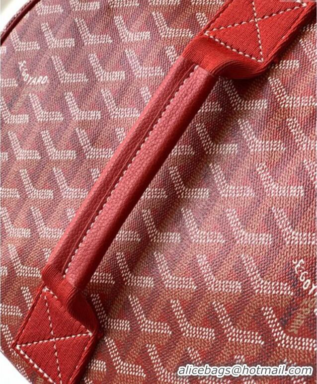 New Release Creation Goyard Barrel 40 Sports Bag GY020248 Red 2025