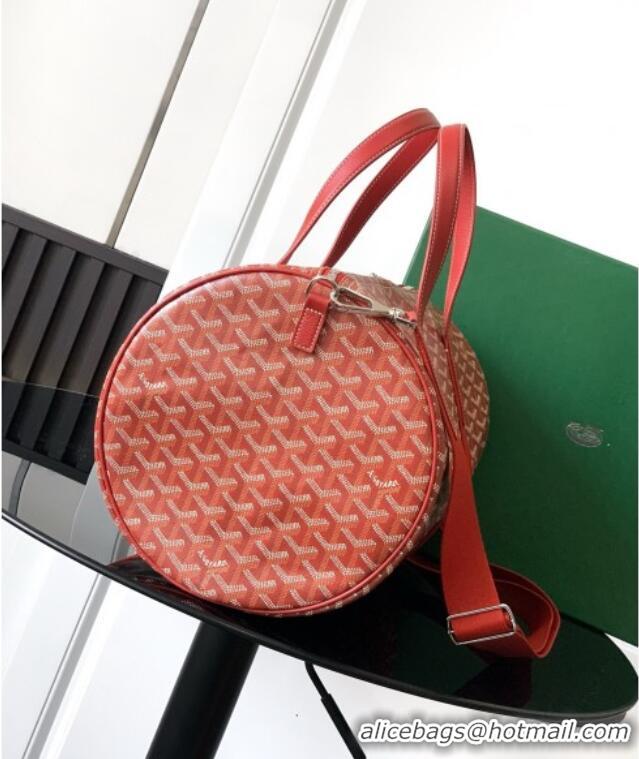 New Release Creation Goyard Barrel 40 Sports Bag GY020248 Red 2025