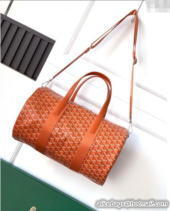 Hot Style Goyard Barrel 40 Sports Bag GY020248 Orange 2025