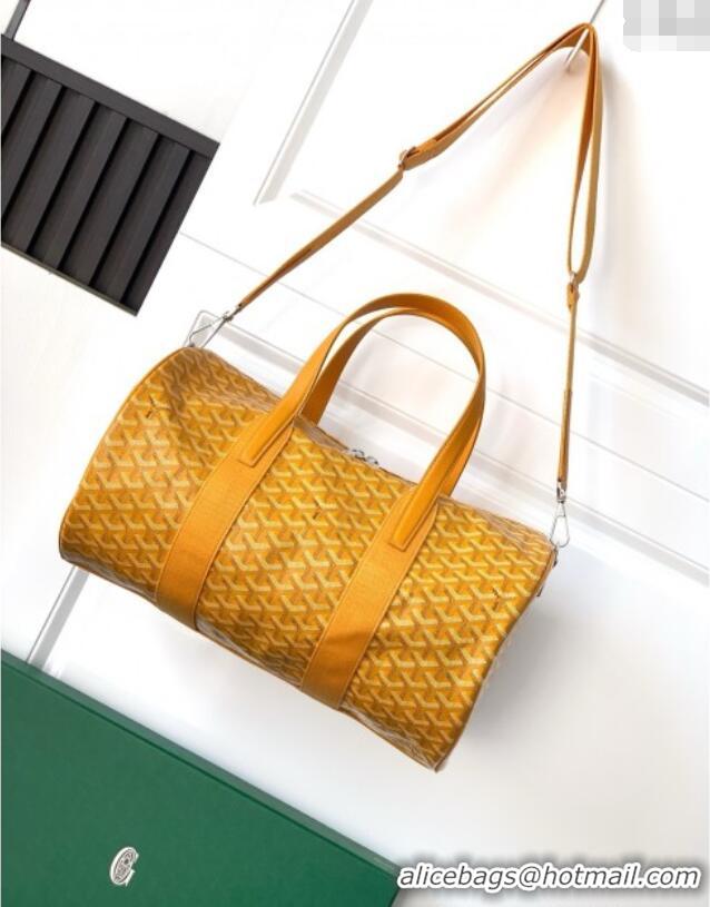 Fashion Luxury Goyard Barrel 40 Sports Bag GY020248 Yellow 2025