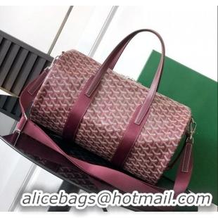 Best Price Goyard Barrel 40 Sports Bag GY020248 Burgundy 2025