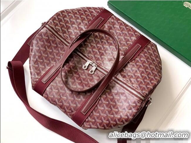 Best Price Goyard Barrel 40 Sports Bag GY020248 Burgundy 2025