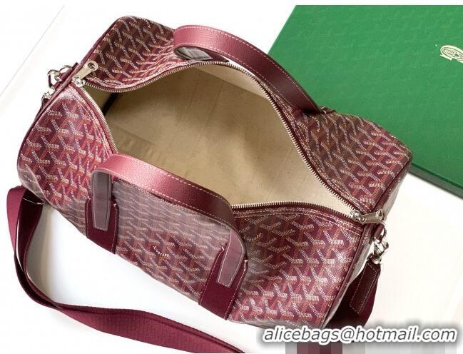 Best Price Goyard Barrel 40 Sports Bag GY020248 Burgundy 2025