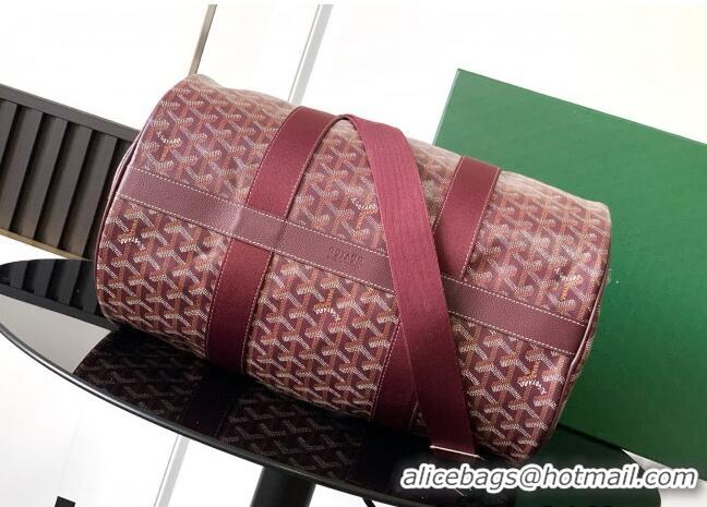 Best Price Goyard Barrel 40 Sports Bag GY020248 Burgundy 2025