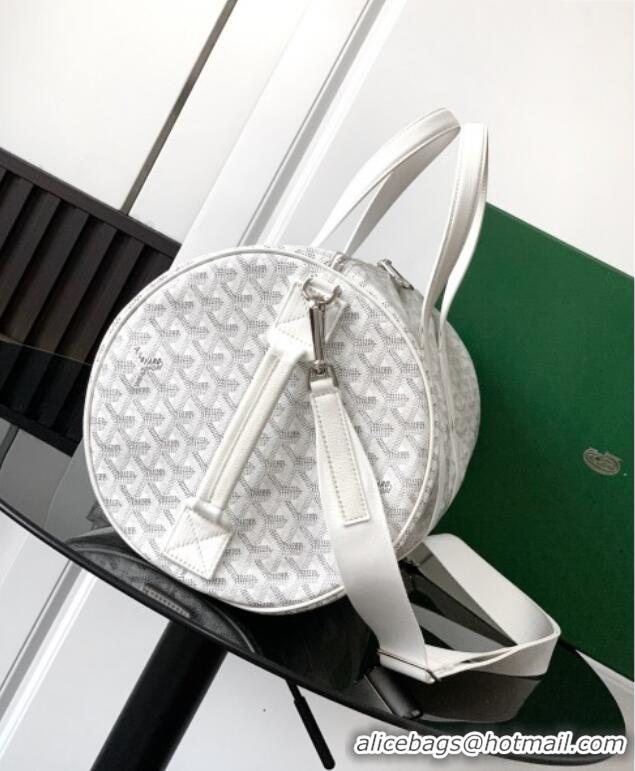 Best Grade Goyard Barrel 40 Sports Bag GY020248 White 2025