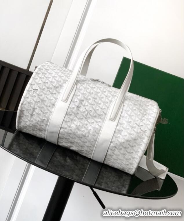 Best Grade Goyard Barrel 40 Sports Bag GY020248 White 2025