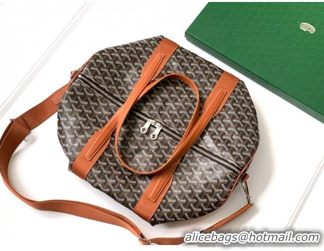 Buy New Cheap Goyard Barrel 40 Sports Bag GY020248 Brown 2025