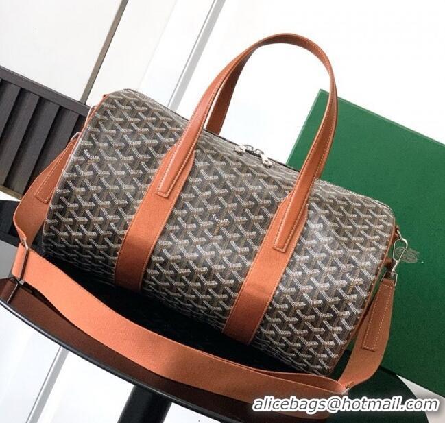 Buy New Cheap Goyard Barrel 40 Sports Bag GY020248 Brown 2025