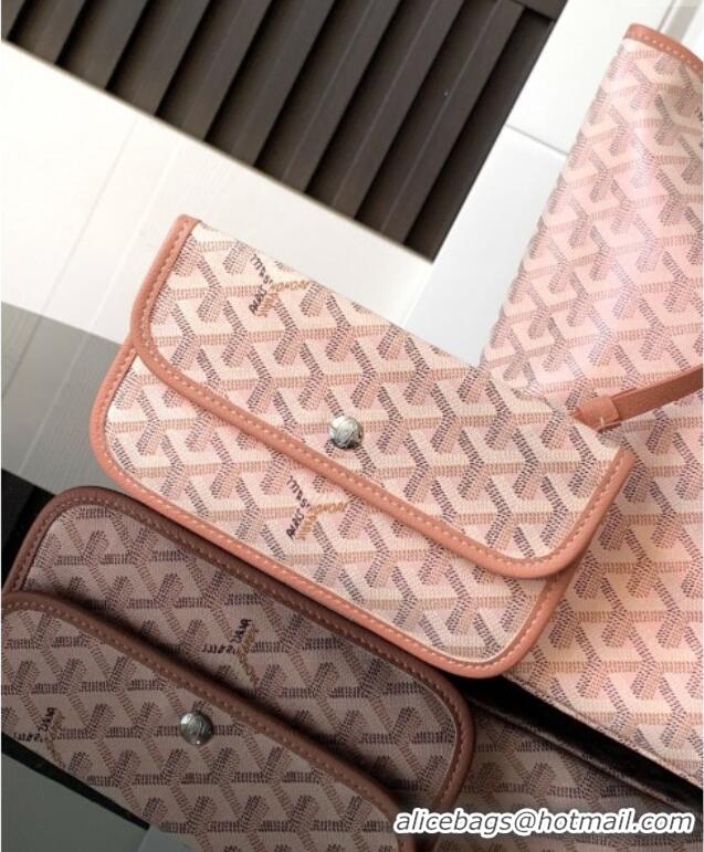 Famous Brand Goyard Glittering Saint Louis Tote Bag PM 020146 Pearly Light Pink 2025