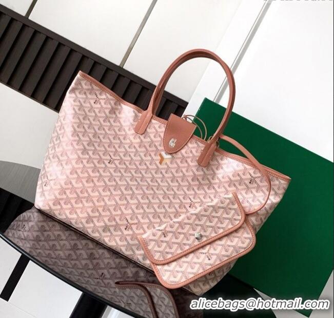 Famous Brand Goyard Glittering Saint Louis Tote Bag PM 020146 Pearly Light Pink 2025