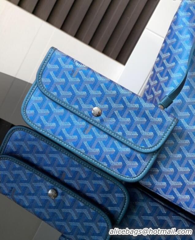 Best Quality Goyard Glittering Saint Louis Tote Bag PM 020146 Pearly Blue 2025