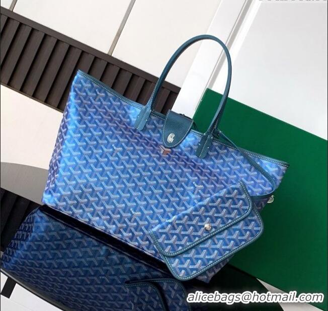 Best Quality Goyard Glittering Saint Louis Tote Bag PM 020146 Pearly Blue 2025