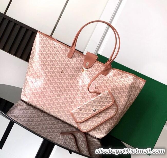 Luxury Classic Goyard Glittering Saint Louis Tote Bag GM 020146 Pearly Light Pink 2025