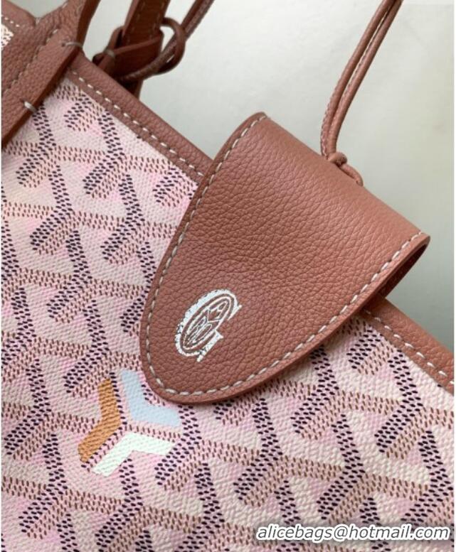 Luxury Classic Goyard Glittering Saint Louis Tote Bag GM 020146 Pearly Light Pink 2025