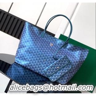 Super Quality Goyard Glittering Saint Louis Tote Bag GM 020146 Pearly Blue 2025