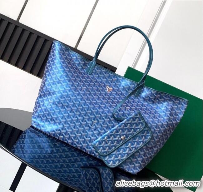 Super Quality Goyard Glittering Saint Louis Tote Bag GM 020146 Pearly Blue 2025