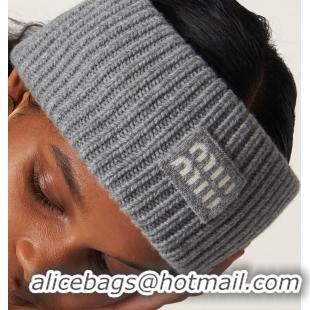 Inexpensive Miu Miu Cashmere Headband M8745 Grey