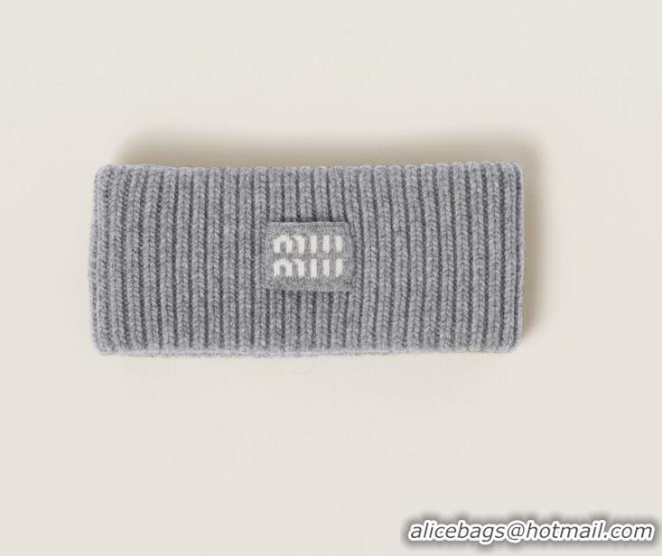 Inexpensive Miu Miu Cashmere Headband M8745 Grey