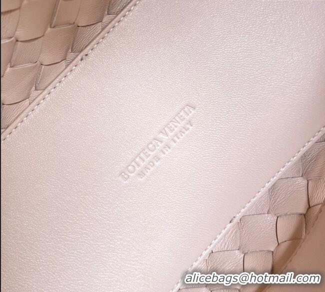 Best Price Bottega Veneta Medium Andiamo Top Handle Bag in Intrecciato Leather 743572 Lotus Pink 2024