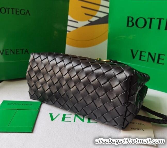 Spot Bulk Bottega Veneta Small Andiamo Top Handle Bag in Intrecciato Leather 743568 Black/Gold 2025