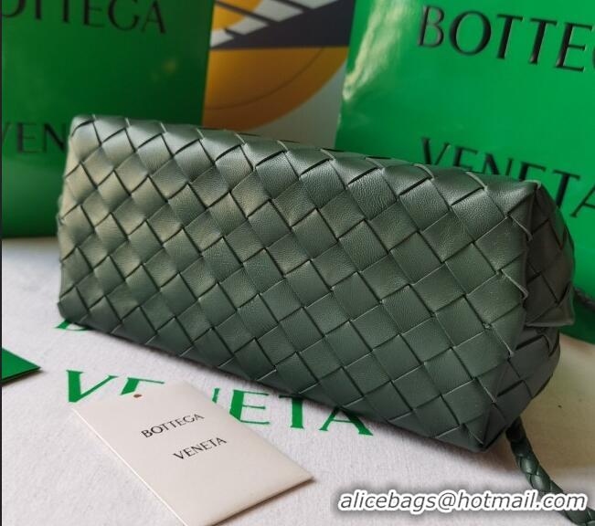 Spot Cheap Bottega Veneta Small Andiamo Top Handle Bag in Intrecciato Leather 743568 Raintree Green 2025