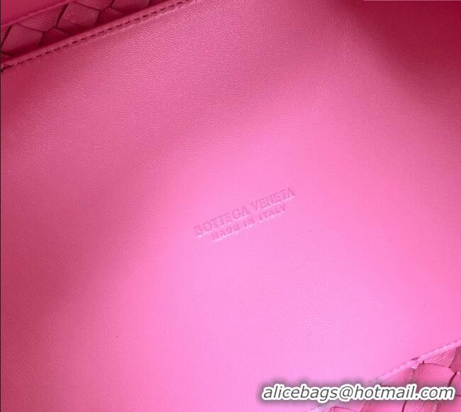 Top Quality Bottega Veneta Large Andiamo Top Handle Bag in Intrecciato Leather 743575 Pink 2025