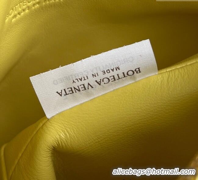 Cheapest Bottega Veneta Baby Wallace Shoulder Bag in Intrecciato Soft Calfskin Leather 776781 Yellow 2025