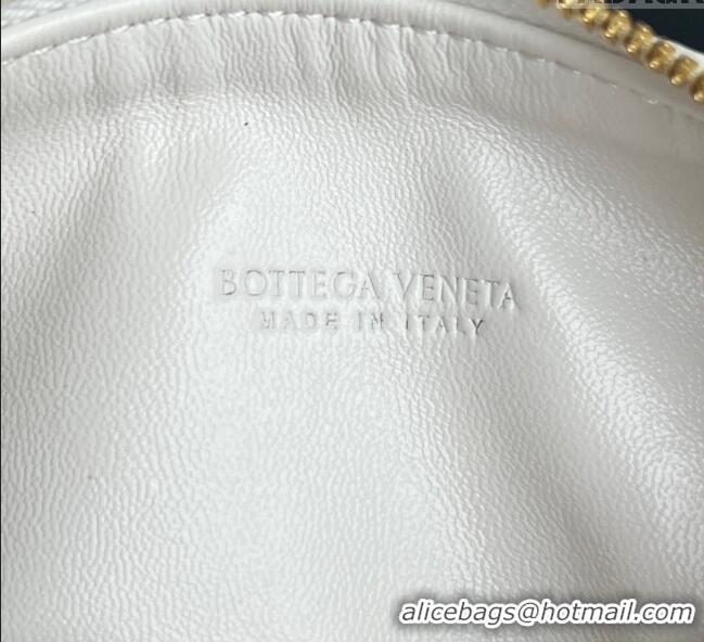 Best Cheap Bottega Veneta Baby Wallace Shoulder Bag in Intrecciato Soft Calfskin Leather 776781 White 2025