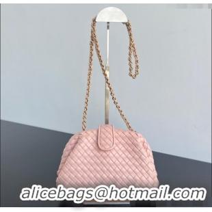 Chic Best Bottega Veneta Small Lauren 1980 Chain Bag in Padded Intrecciato Leather 804038 Cameo Pink 2025