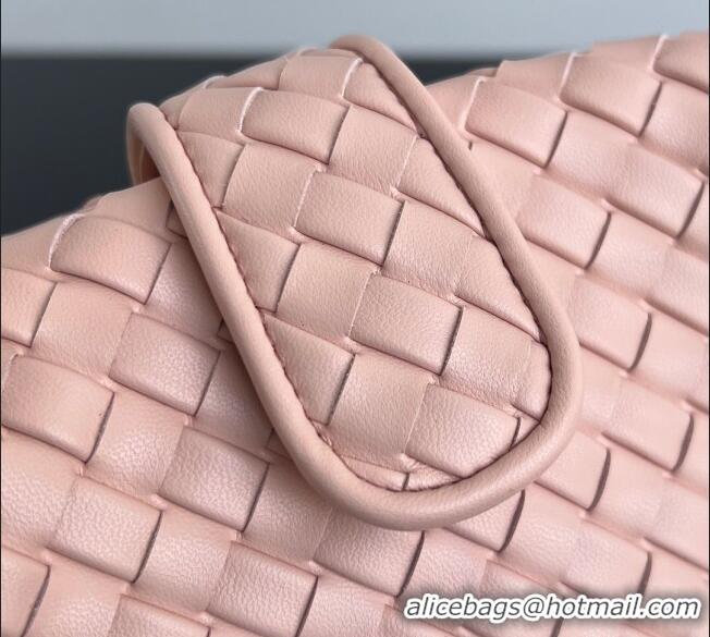 Chic Best Bottega Veneta Small Lauren 1980 Chain Bag in Padded Intrecciato Leather 804038 Cameo Pink 2025