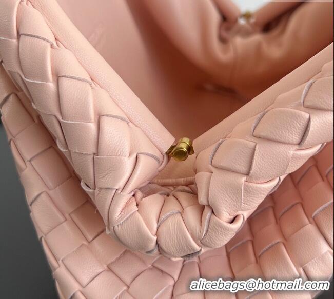 Chic Best Bottega Veneta Small Lauren 1980 Chain Bag in Padded Intrecciato Leather 804038 Cameo Pink 2025