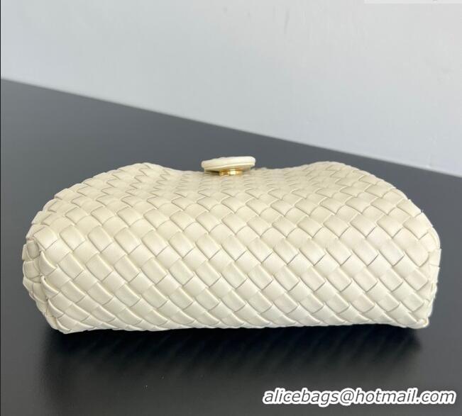 Buy Discount Bottega Veneta Small Lauren 1980 Chain Bag in Padded Intrecciato Leather 804038 Cream White 2025