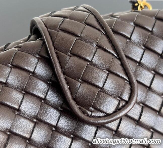 New Release Creation Bottega Veneta Small Lauren 1980 Chain Bag in Padded Intrecciato Leather 804038 Fondant Brown 2025