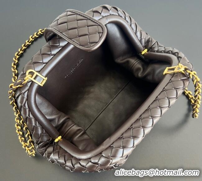 New Release Creation Bottega Veneta Small Lauren 1980 Chain Bag in Padded Intrecciato Leather 804038 Fondant Brown 2025