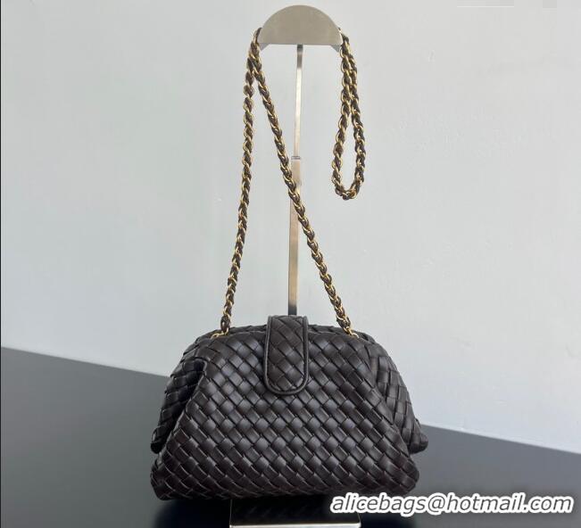 New Release Creation Bottega Veneta Small Lauren 1980 Chain Bag in Padded Intrecciato Leather 804038 Fondant Brown 2025