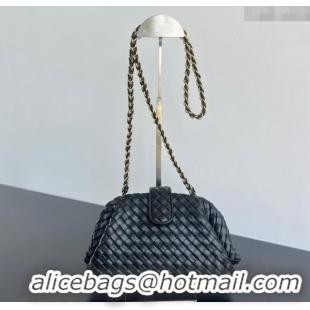 New Fashion Bottega Veneta Small Lauren 1980 Chain Bag in Padded Intrecciato Leather 804038 Black 2025