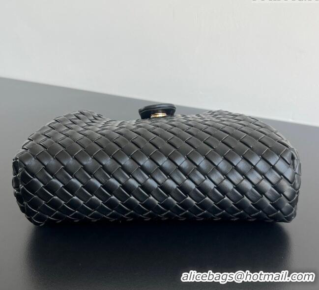 New Fashion Bottega Veneta Small Lauren 1980 Chain Bag in Padded Intrecciato Leather 804038 Black 2025