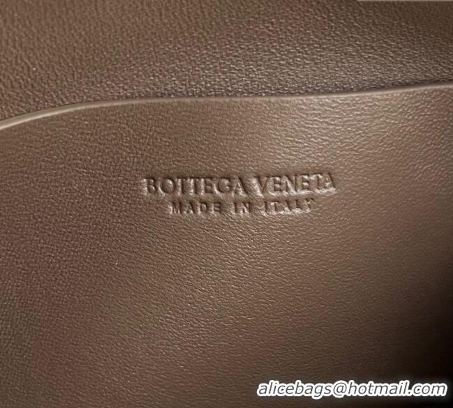 Reasonable Price Bottega Veneta Intrecciato Leather Concert Pouch Mini bag 794258 Grey 2025